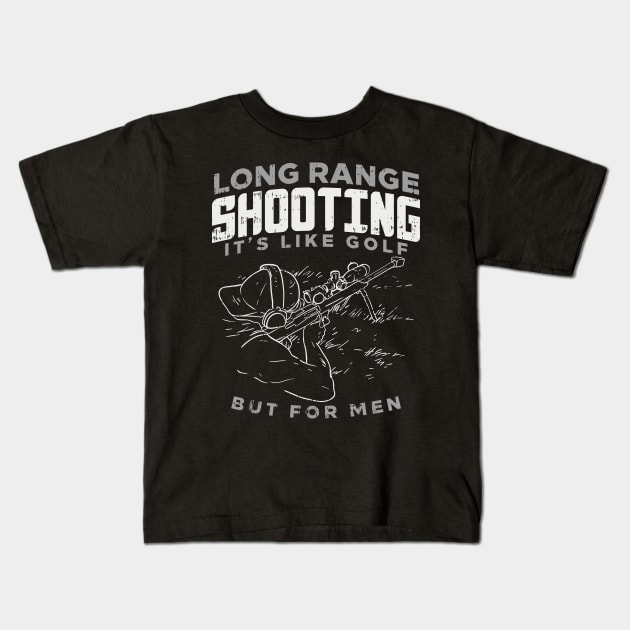 Long Range Shooting Sniper funny Gift Bestseller Kids T-Shirt by woormle